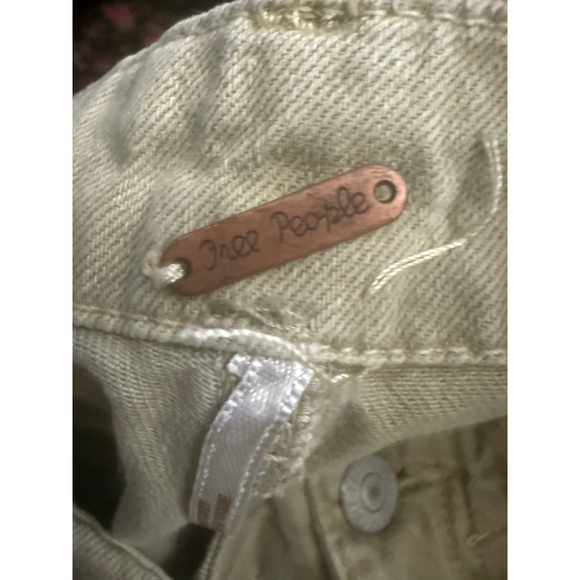 Women's Free People Green Wide Barrel Leg Cargo Pants Size 8 - Picture 7 of 8